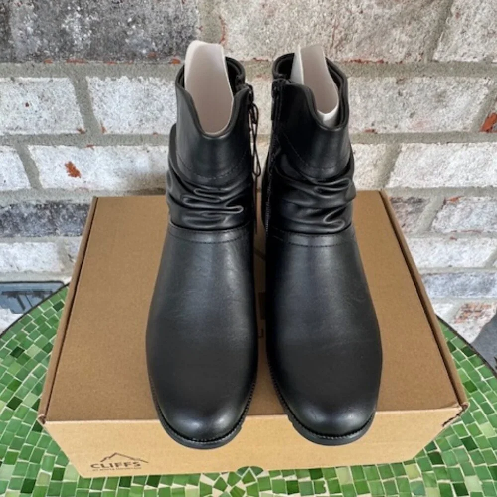 Cliffs by White Mountain Booties - Durbon BLACK/SMOOTH 7 Wide